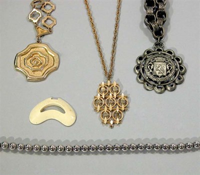 Lot 228 - Group of Assorted Metal Costume Jewelry