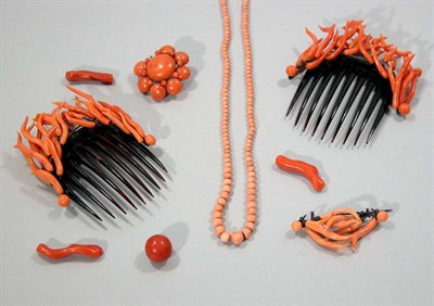 Lot 230 - Group of Assorted Coral and Plastic Beads