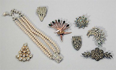 Lot 231 - Group of Assorted Rhinestone and Glass Jewelry