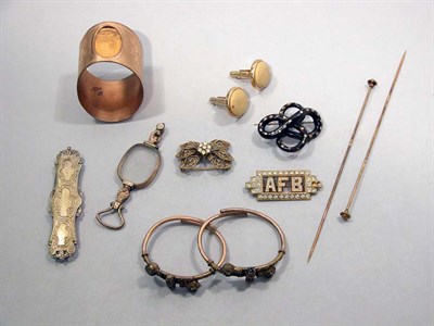 Lot 245 - Group of Assorted Gold Filled and Metal Jewelry