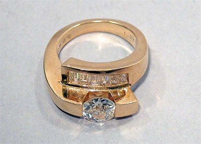 Lot 221 - Gold and Diamond Ring