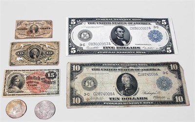 Lot 285 - Group of Assorted Paper Money and Coins