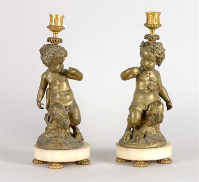 Lot 2480 - Pair of Louis XV Style Gilt-Bronze and Marble...