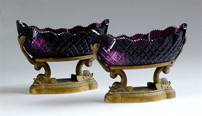 Lot 2194 - Pair of Regency Style Gilt-Bronze and Amethyst...