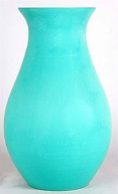 Lot 2154 - Green Opaline Glass Vase Of baluster form....