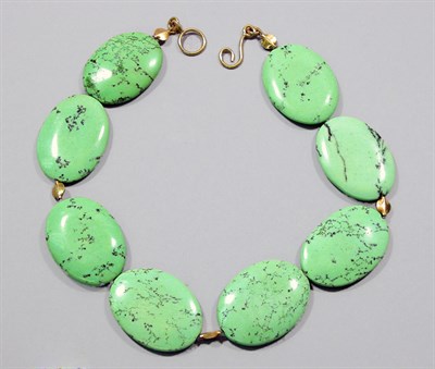 Lot 620 - Green Turquoise Necklace