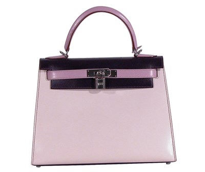 Lot 239 - Hermes Lilac Tricolor Kelly Handbag Rigide,...