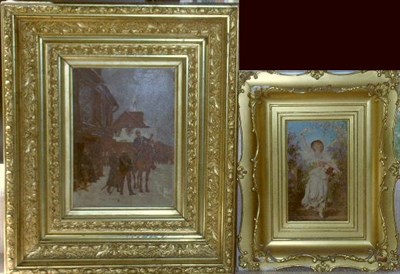Lot 71 - Group of Seven Painted Prints 19th Century...