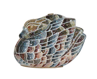 Lot 271 - Judith Leiber Swan Rhinestone Minaudiere The...