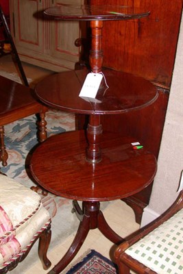 Lot 1521 - Georgian Style Mahogany Three-Tier Folding...