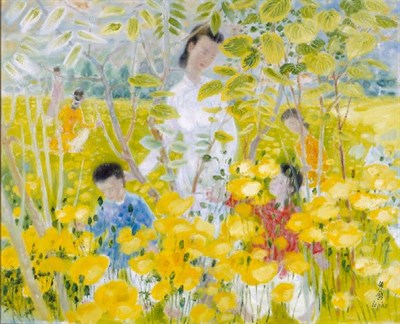 Lot 190 - Le Pho French, 1907-2001 MERE ET ENFANTS DANS...