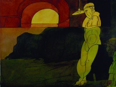 Lot 27 - Valerio Adami Italian, b.1935 OEDIPE ET LE...