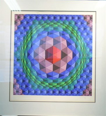 Lot 175 - Victor Vasarely COMPOSITION Color screenprint,...