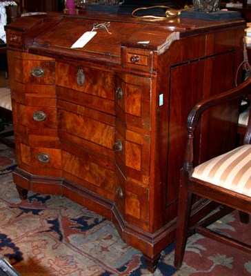 Lot 223 - Italian Walnut Slant Front Desk Height 38...