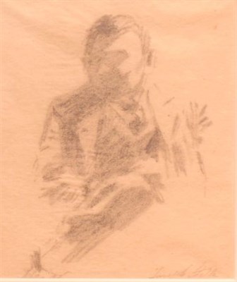 Lot 9 - Joseph Stella American, 1877-1966 SEATED MAN...