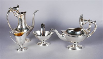 Lot 1466 - Gorham Sterling Silver Four-Piece Tea and...