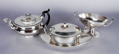 Lot 1509 - Assembled Continental Silver Four-Piece Tea...