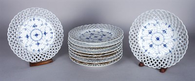 Lot 1638 - Set of Ten Royal Copenhagen Porcelain Plates...