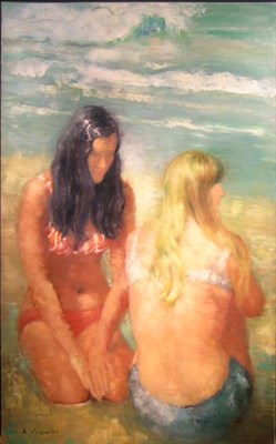 Lot 1027 - Andre Vignoles French, b.1920 JEUNES FILLES...