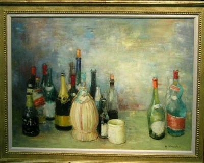 Lot 1011 - Andre Vignoles French, b.1920 LES BOUTEILLES...