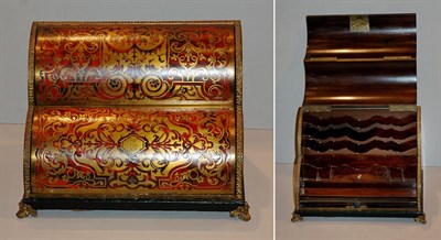Lot 2478 - Boulle Style Brass and Faux Tortoise Shell...