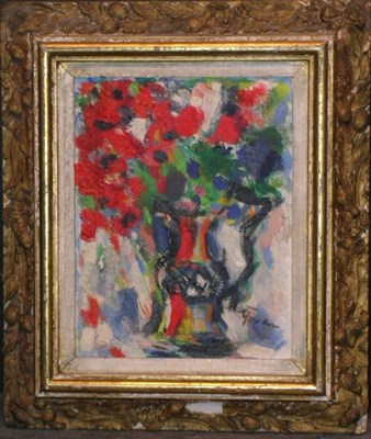 Lot 1 - 20th Century School VASE OF FLOWERS Signed...