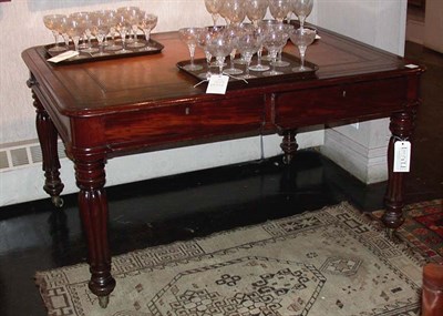 Lot 1174 - George III Style Leather Top Mahogany...