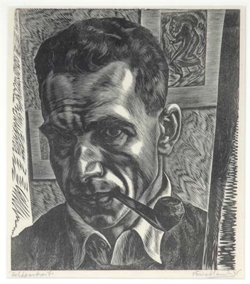 Lot 2190 - Isaac Friedlander SELF-PORTRAIT Wood engraving...