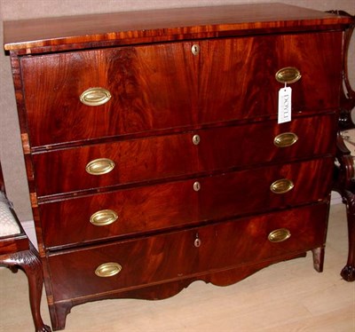 Lot 3305 - Federal Style Mahogany and Fruitwood Chest of...