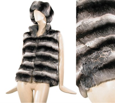 Lot 194 - Loro Piana Chinchilla Vest and Trapper Hat The...