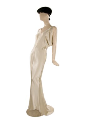Lot 164 - J. Mendel Champagne Silk Charmeuse Gown French,...