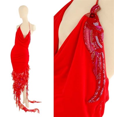 Lot 165 - Ungaro Embroidered Cockatoo Gown French,...