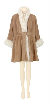 Lot 172 - Revillon Fox Trimmed Coat French, 1980s The...