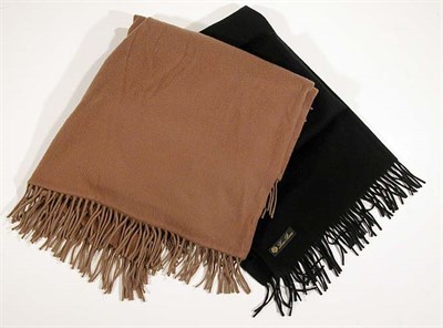 Lot 179 - Two Loro Piana Cashmere Shawls Each fringed,...