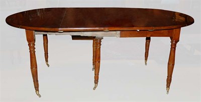 Lot 1184 - Louis Philippe Mahogany Dining Table with Six...