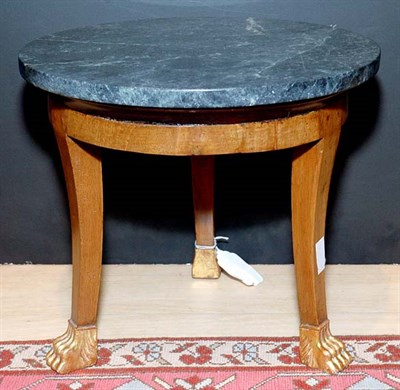 Lot 441 - Charles X Style Marble Top Mahogany Low Table...