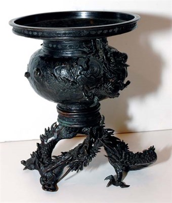 Lot 3319 - Japanese Bronze Incense Burner