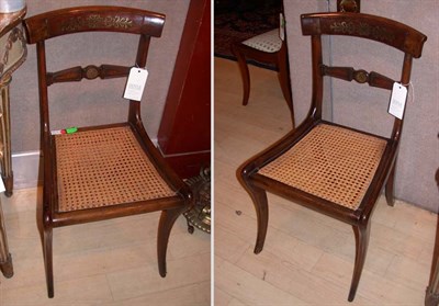 Lot 1573 - Pair of Regency Brass Inlaid Mahogany and...