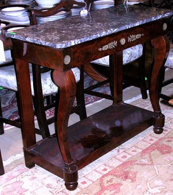 Lot 488 - Empire Style Marble Top Mahogany Console...