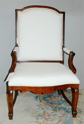 Lot 1177 - Louis XVI Style Walnut Fauteuil