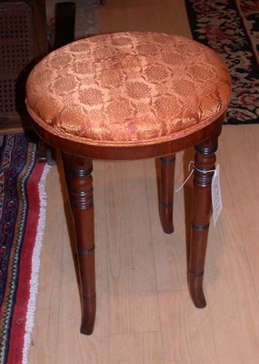 Lot 1282 - English Mahogany Piano Stool Height 22 1/2...