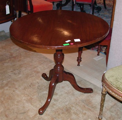 Lot 607 - Queen Anne Style Mahogany Tilt-Top Table...
