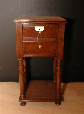 Lot 596 - Louis XVI Style Marble Top Fruitwood Side...