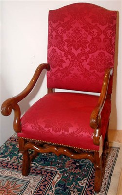 Lot 3601 - Louis XIV Style Carved Walnut Armchair