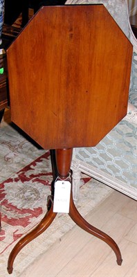 Lot 668 - Federal Style Maple Tilt-Top Candlestand...