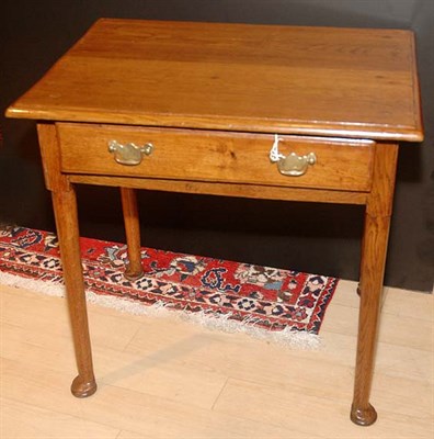 Lot 3611 - Queen Anne Style Oak Side Table Height 27...
