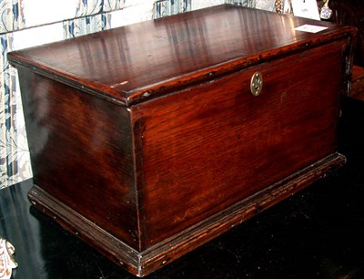 Lot 1459 - English Oak Traveling Box Height 9 inches,...