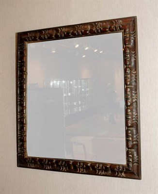 Lot 375 - Continental Carved Fruitwood Mirror Height 40...