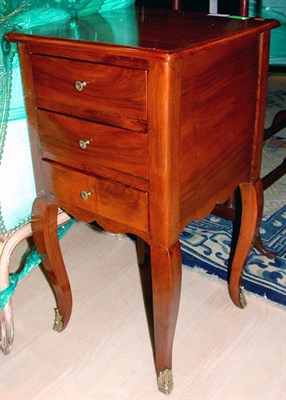 Lot 1378 - Louis XV Style Mahogany Three-Drawer Side...