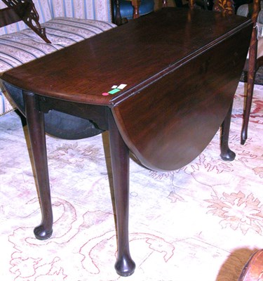 Lot 662A - Queen Anne Style Walnut Drop-Leaf Table Height...